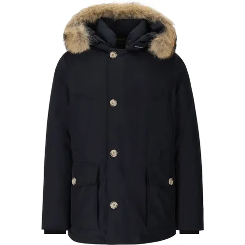 Arctic Detachable Fur Parka , male, Sizes: S, L, XL - Woolrich - Modalova