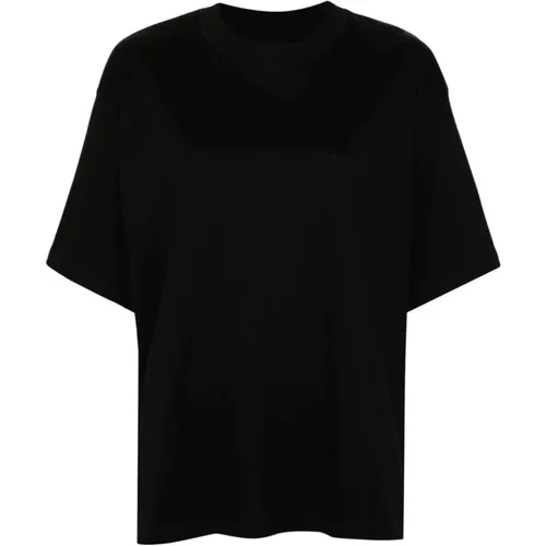 Schwarzes Baumwoll-Jersey-Crew-Neck-T-Shirt , Damen, Größe: S - Birgitte Herskind - Modalova