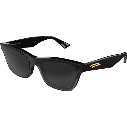 Schwarze/Graue Sonnenbrille,Sonnenbrille Bv1119S - Bottega Veneta - Modalova
