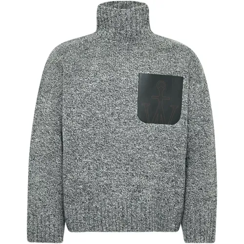 Turtlenecks, male, , Size: XL Grey Sweater Collection - JW Anderson - Modalova