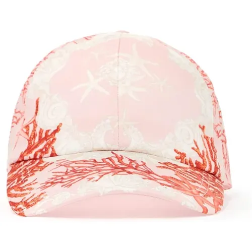 Baroque Sea Baseball Cap , female, Sizes: 58 CM - Versace - Modalova