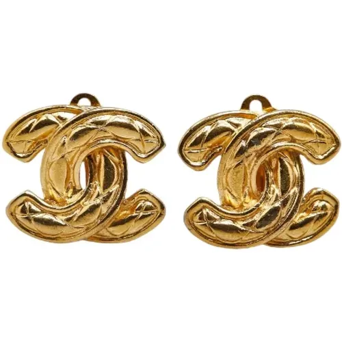 Pre-owned Jewellery, female, , Size: ONE SIZE Pre-owned Metal earrings - Chanel Vintage - Modalova