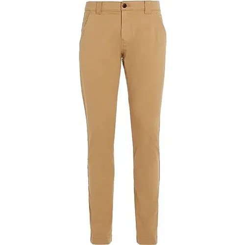 Slim Fit Chino Hose , Herren, Größe: W32 - Tommy Hilfiger - Modalova