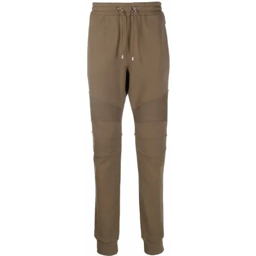 Slim-fit Track Pants with Drawstring , male, Sizes: L - Balmain - Modalova