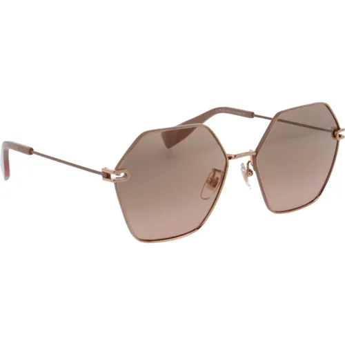 Iconic Mirror Lens Sunglasses , female, Sizes: 58 MM - Furla - Modalova