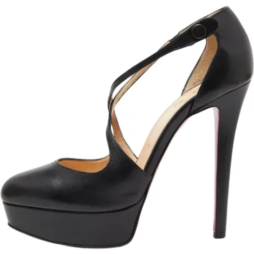 Pre-owned Pumps, female, , Size: 7 1/2 US Pre-owned Leather heels - Christian Louboutin Pre-owned - Modalova