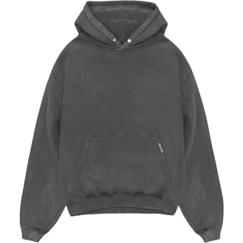 Hoodies, male, , Size: 2XL Vintage Grey Oversized Hoodie - Represent - Modalova