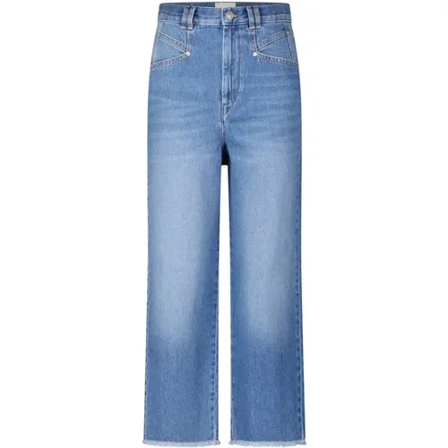 Relaxed-Fit Jeans mit Fransen , Damen, Größe: L - Isabel marant - Modalova