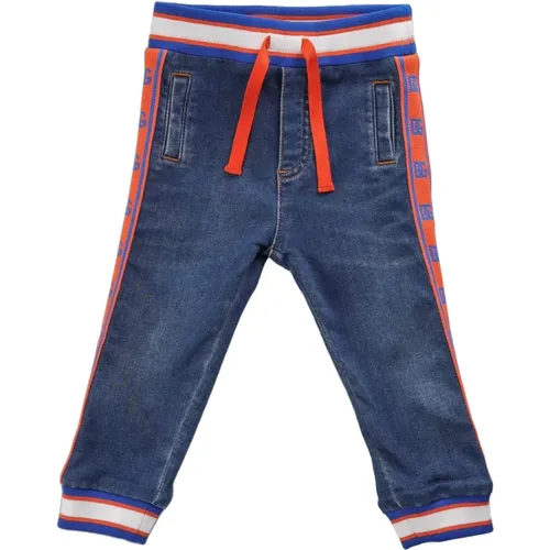 Kinder Sweatpants - Regular Fit - Blau - Dolce & Gabbana - Modalova