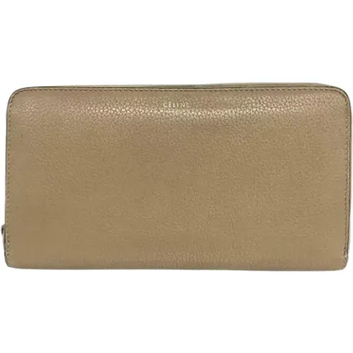 Pre-owned Wallets, female, , Size: ONE SIZE Pre-owned Leather wallets - Celine Vintage - Modalova