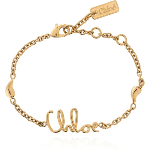 Bracelets, female, , Size: ONE SIZE Logo bracelet - Chloé - Modalova