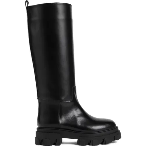 Leather Ankle Boots Aw23 , female, Sizes: 5 1/2 UK, 4 1/2 UK - Gia Borghini - Modalova