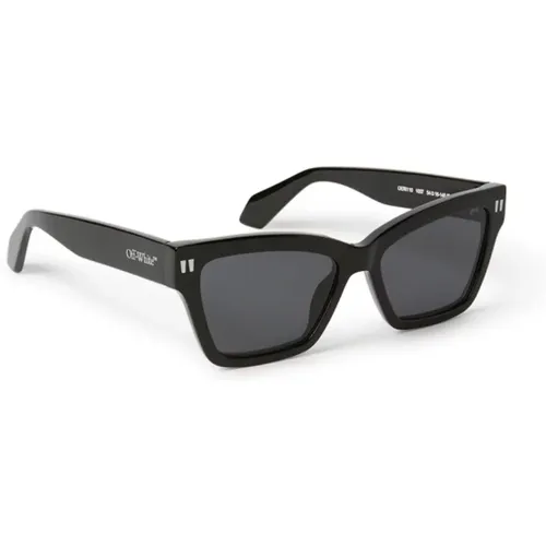 Contemporary Cat-Eye Sunglasses , unisex, Sizes: 54 MM - Off White - Modalova