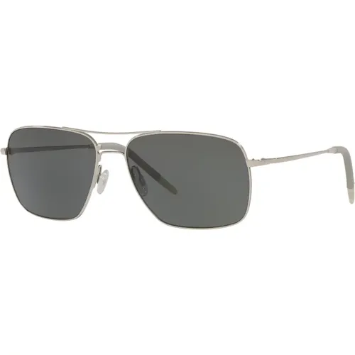 Silver/Midnight Express Vfx Sunglasses , male, Sizes: 58 MM - Oliver Peoples - Modalova