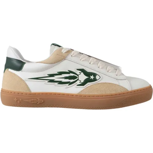 Sneakers, unisex, , Size: 8 US Retro Leather Sneakers - Enterprise Japan - Modalova