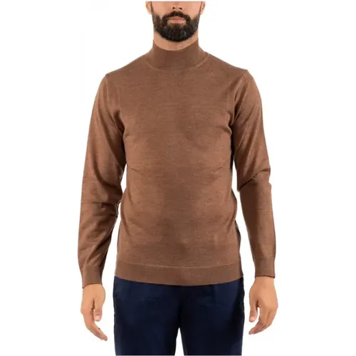 Turtlenecks, male, , Size: L Mens Sweater Lupetto Style - Daniele Fiesoli - Modalova