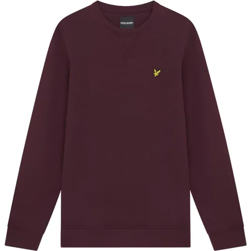 Round-neck Knitwear, male, , Size: XL Classic Crew Neck Sweatshirt - Lyle & Scott - Modalova