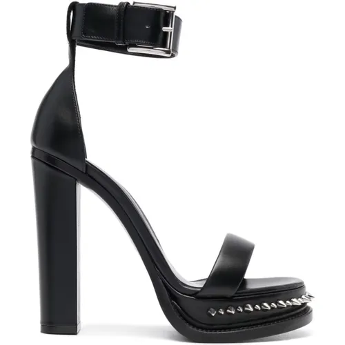 Studded Leather High Heel Sandals , female, Sizes: 3 UK, 7 UK - alexander mcqueen - Modalova