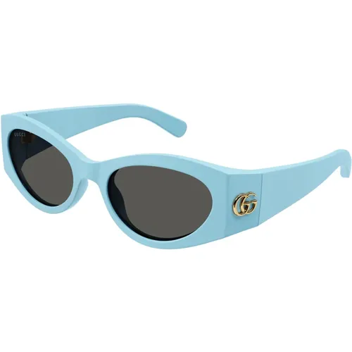 Stylish Sunglasses in Light /Grey , female, Sizes: 53 MM - Gucci - Modalova