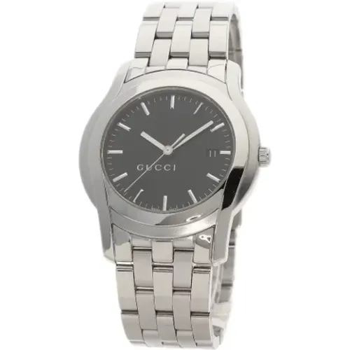 Pre-owned Watches, male, , Size: ONE SIZE Pre-owned Stainless Steel watches - Gucci Vintage - Modalova