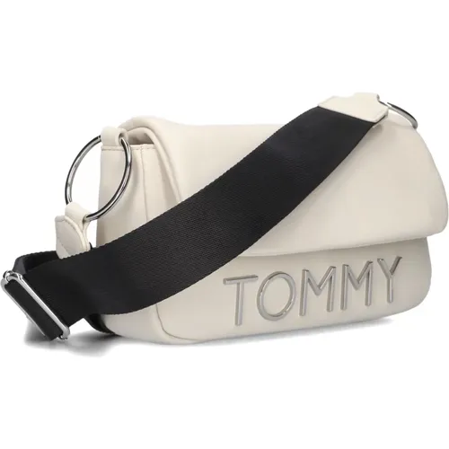 Flap Cross Schultertasche , Damen, Größe: ONE Size - Tommy Hilfiger - Modalova