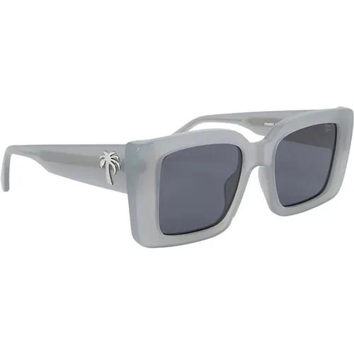 Graue Sonnenbrille Damen Accessoires Ss24 - Palm Angels - Modalova