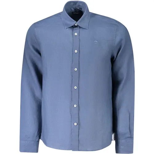 Casual Shirts, male, , Size: S Linen Shirt with Italian Collar - North Sails - Modalova