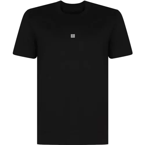 T-Shirts, male, , Size: L Logo Embroidered T-Shirt - Givenchy - Modalova
