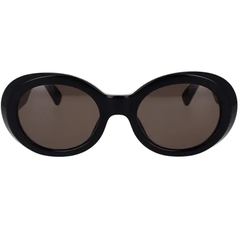 Round Oversized Sunglasses Kurt Style , unisex, Sizes: 53 MM - Ambush - Modalova