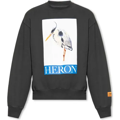 Sweatshirts, male, , Size: L Printed sweatshirt - Heron Preston - Modalova