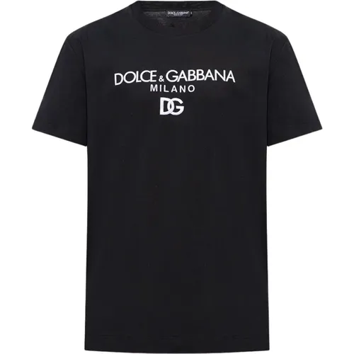 T-shirt with logo , male, Sizes: XL, L, 2XL, M - Dolce & Gabbana - Modalova