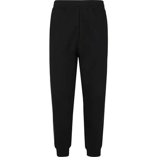 Sweatpants, male, , Size: L Cotton Jogger Trousers Aw24 - alexander mcqueen - Modalova