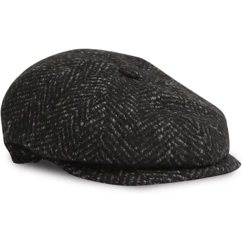 Grey Hats & Caps Aw24 , male, Sizes: 58 CM - Tagliatore - Modalova