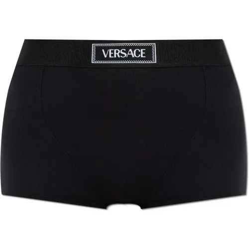 Bottoms, female, , Size: XL Cotton boxer shorts - Versace - Modalova