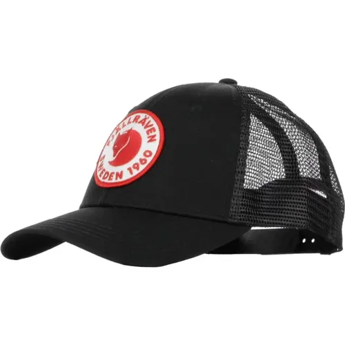 Caps, male, , Size: S/M Curved Visor Cap with Logo - Fjällräven - Modalova