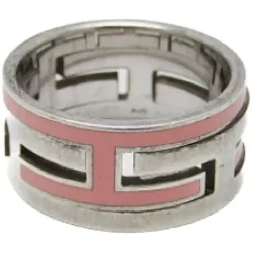 Pre-owned Jewellery, female, , Size: ONE SIZE Pre-owned Silver rings - Hermès Vintage - Modalova