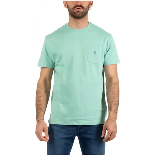 Herren Klassisches T-Shirt , Herren, Größe: S - Ralph Lauren - Modalova