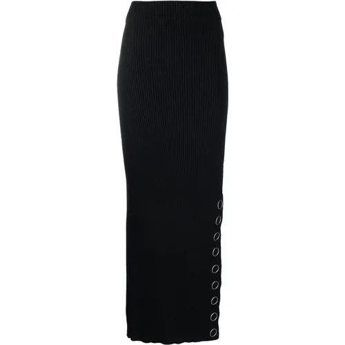 Elegant Wool Linen Maxi Skirt , female, Sizes: S - Jil Sander - Modalova