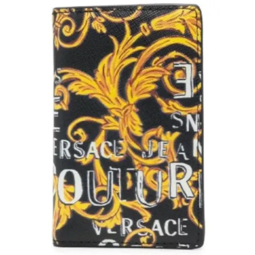 Baroque Print Cardholder , male, Sizes: ONE SIZE - Versace Jeans Couture - Modalova