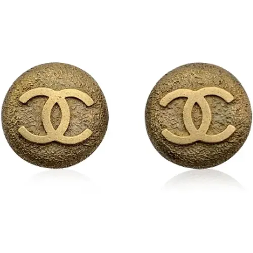 Pre-owned Jewellery, female, , Size: ONE SIZE Pre-owned Metal earrings - Chanel Vintage - Modalova