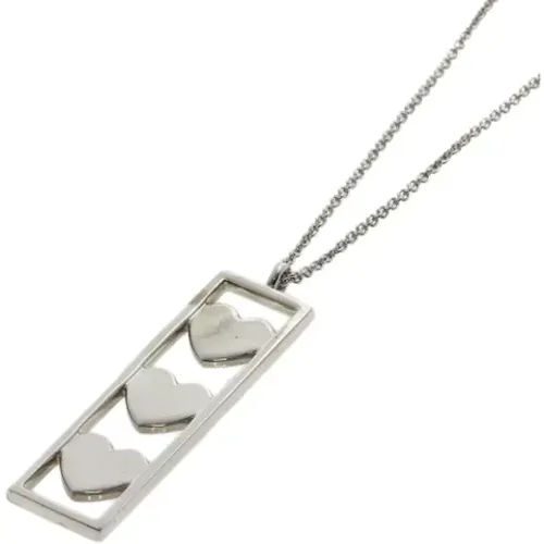 Pre-owned Jewellery, female, , Size: ONE SIZE Pre-owned Silver necklaces - Tiffany & Co. Pre-owned - Modalova