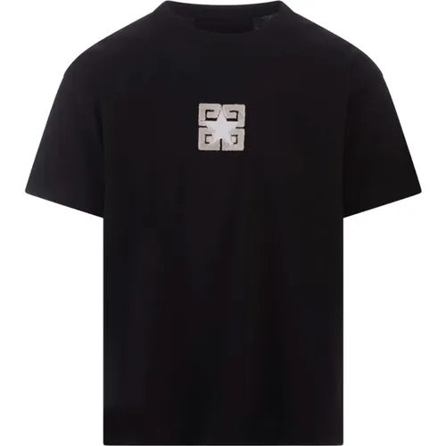 T-shirt with 4G Stars logo , male, Sizes: M, XS, S, L - Givenchy - Modalova