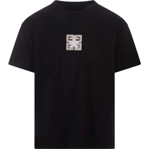 T-shirt with 4G Stars logo , male, Sizes: S - Givenchy - Modalova