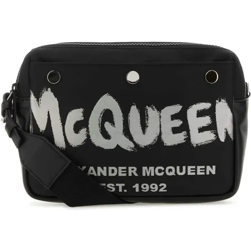 Cross Body Bags, male, , Size: ONE SIZE Graffiti Crossbody Bag - alexander mcqueen - Modalova