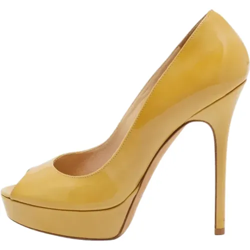 Pre-owned Pumps, female, , Size: 7 1/2 US Pre-owned Leather heels - Jimmy Choo Pre-owned - Modalova