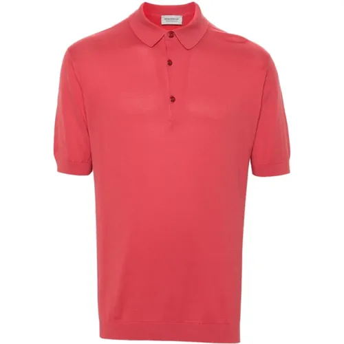 Polo Shirts, male, , Size: XL Coral Cotton Polo Shirt - John Smedley - Modalova