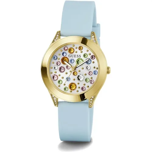 Watches, female, , Size: ONE SIZE Mini Wonderlust Silicone Watch - Guess - Modalova