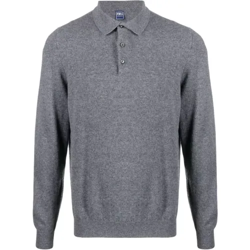 Cashmere polo shirt , male, Sizes: 3XL - Fedeli - Modalova