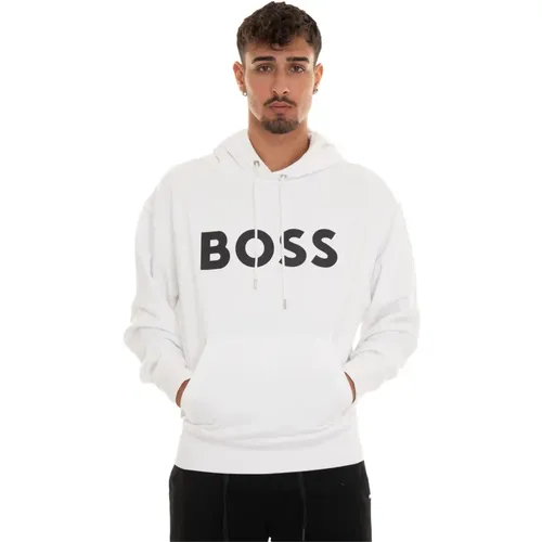 Hoodies, male, , Size: M Sullivan Hooded Sweatshirt - Boss - Modalova