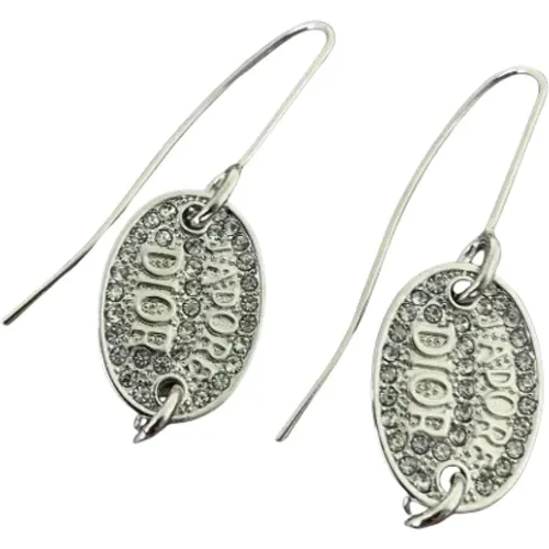 Pre-owned Jewellery, female, , Size: ONE SIZE Pre-owned Metal earrings - Dior Vintage - Modalova